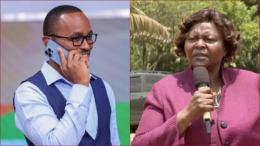 File photos of Citizen TV journalist Sam Gituku (pictured left) and Mary Wanyonyi.